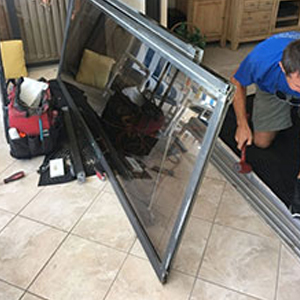 sliding glass door frame repair Three Lakes